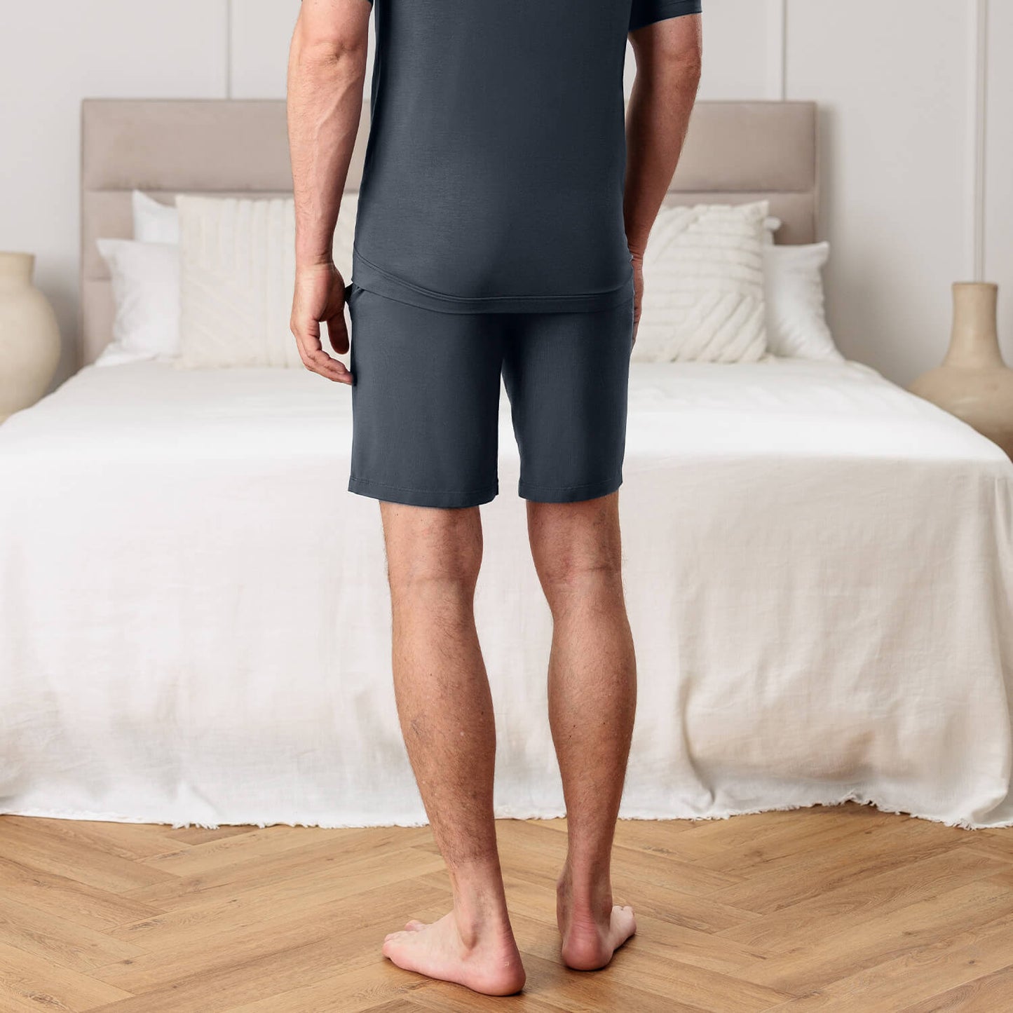 Pyjamas Shorts Herren || Deep grey