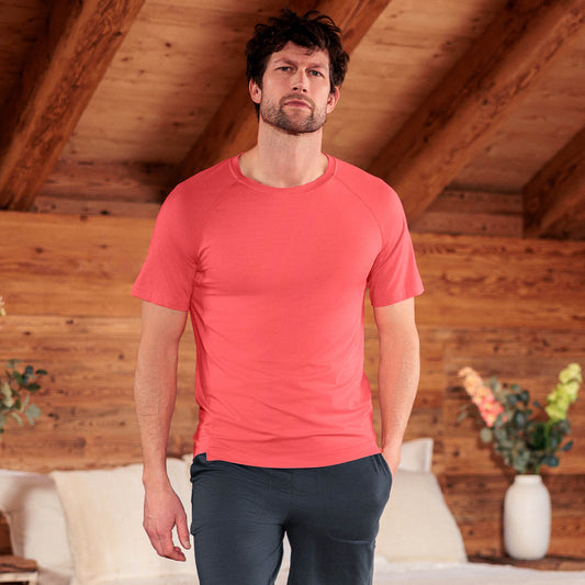 Recovery Pyjama T-Shirt || Coral blaze