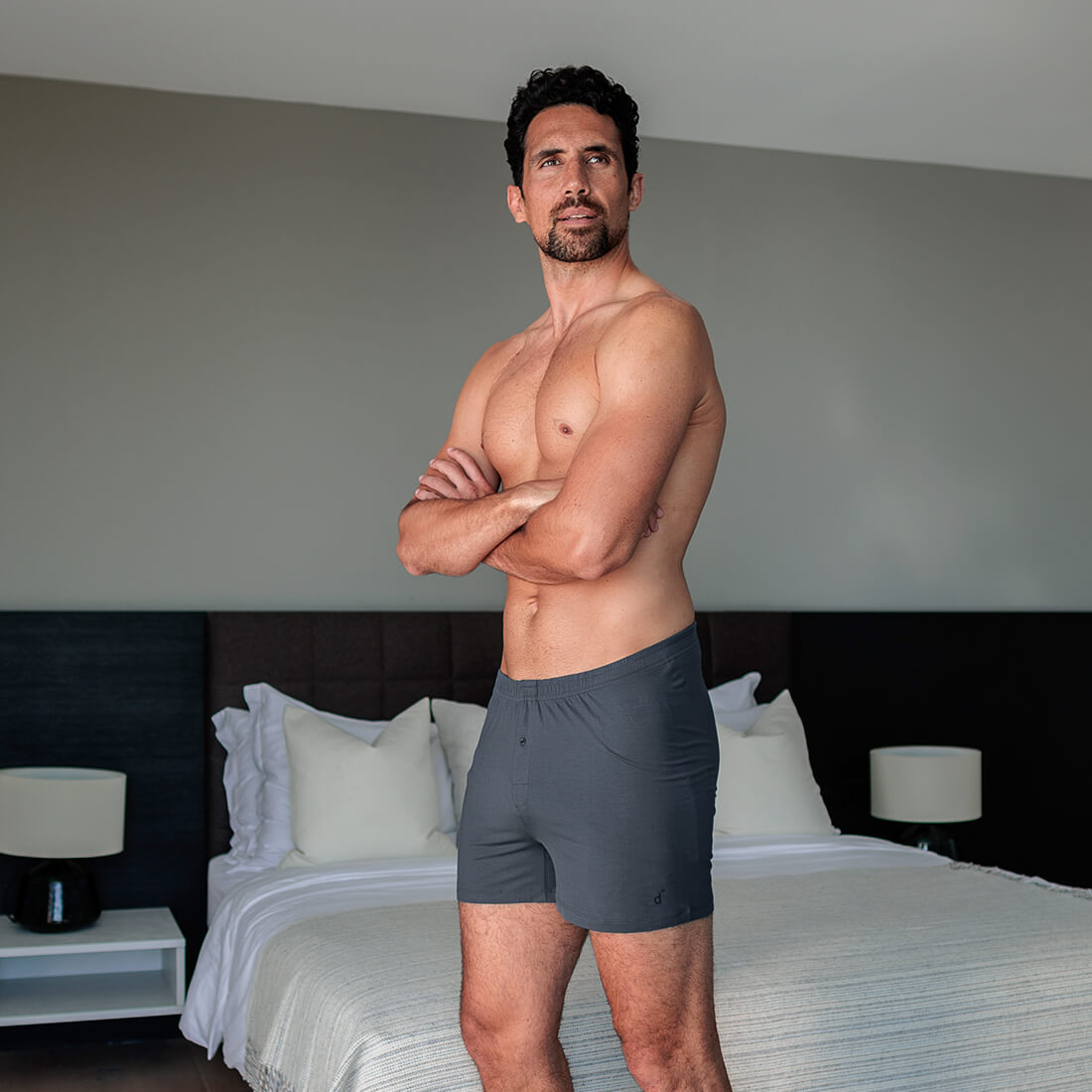 Nachhaltiges Pyjama Herren || Deep grey