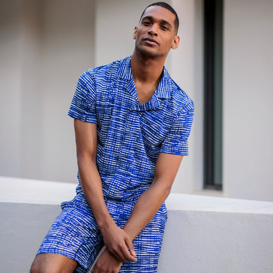 Pyjama Shirt Herren || Azure torrent