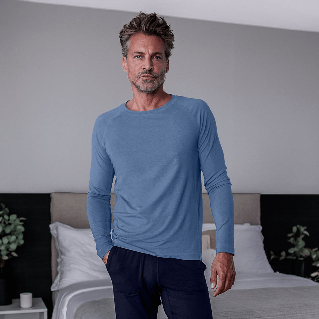 Pyjama für sensible Haut || Ocean blue