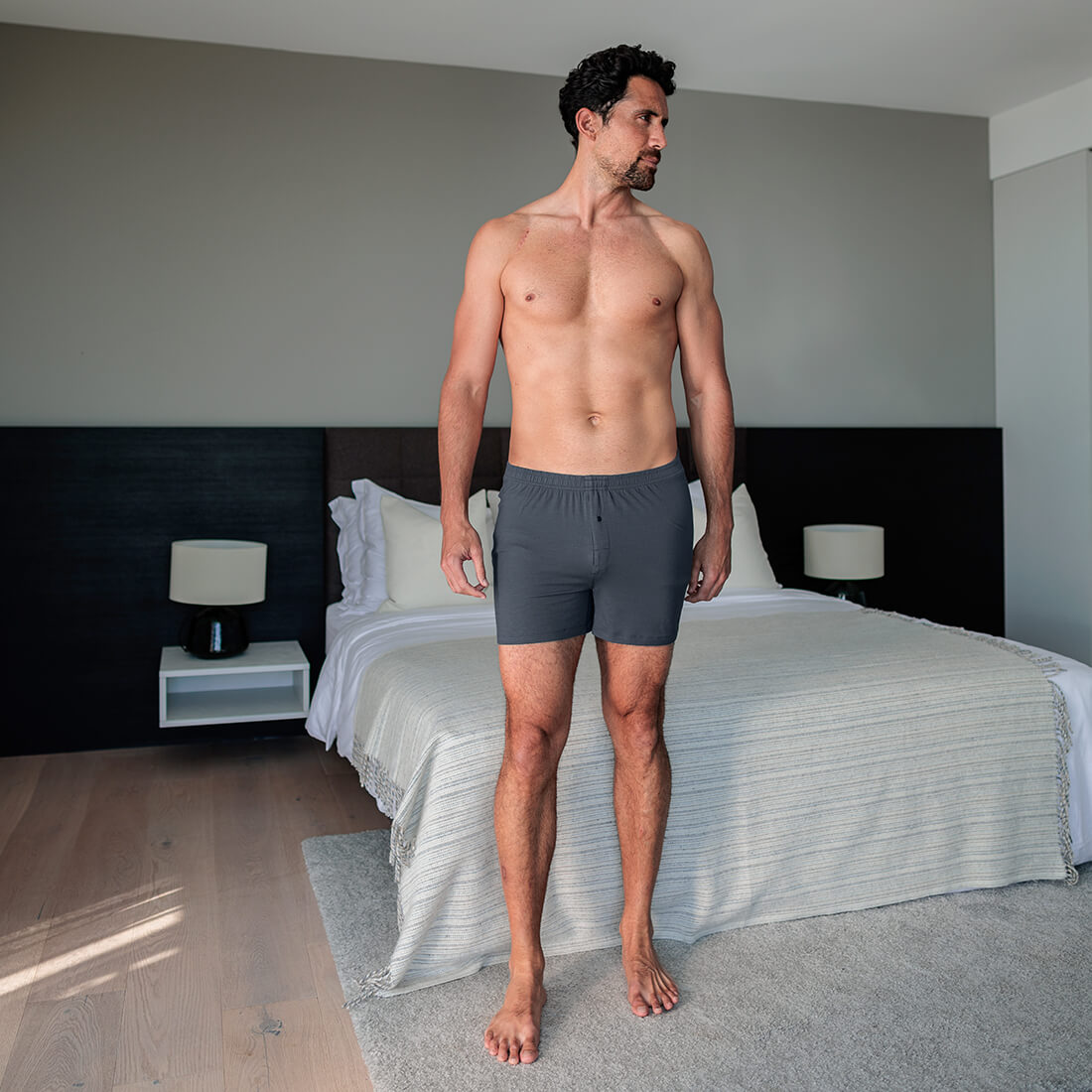 Nachhaltiges Pyjama Herren || Deep grey