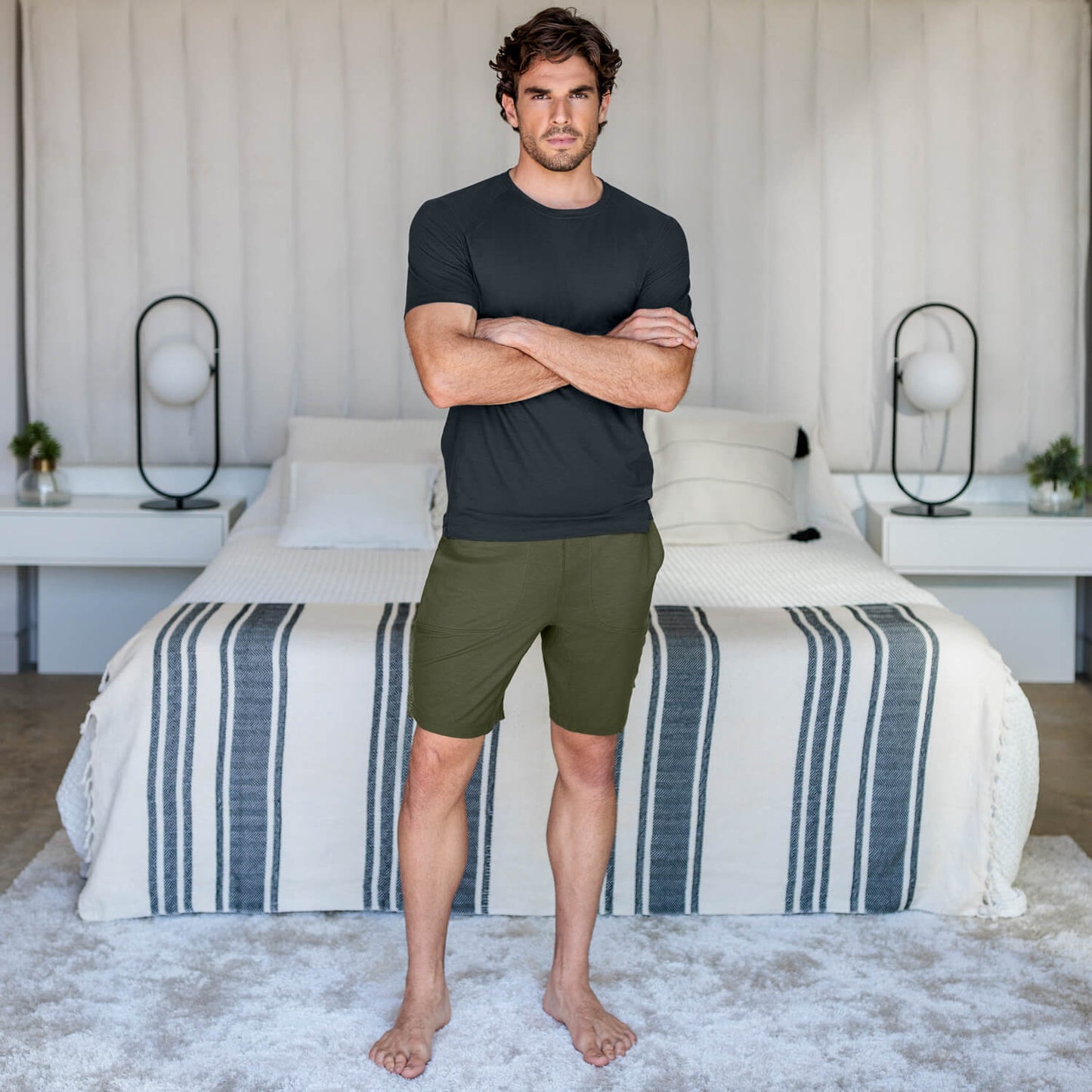 Recovery Shorts || Olive green