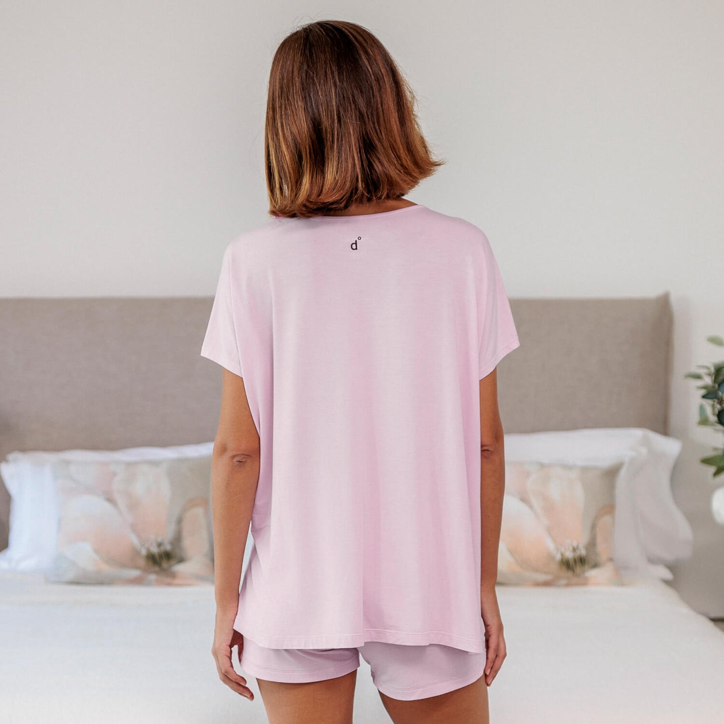 T-Shirt in lockerer Passform || Pink blush