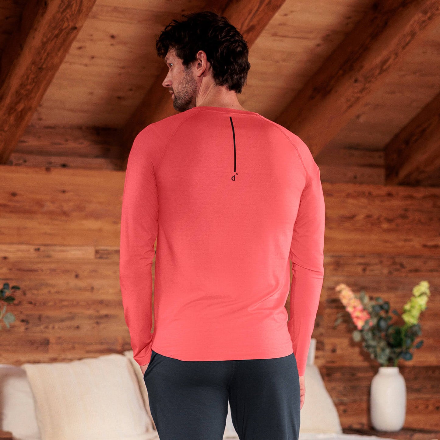 Recovery Pyjama Oberteil || Coral blaze