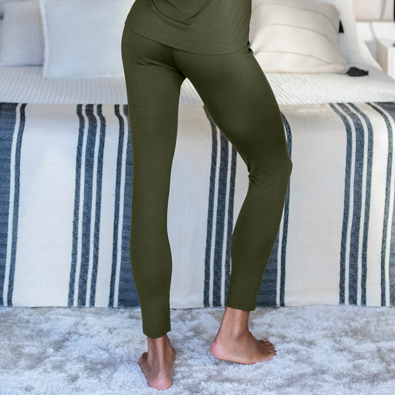Leggings Recovery Damen || Olive green