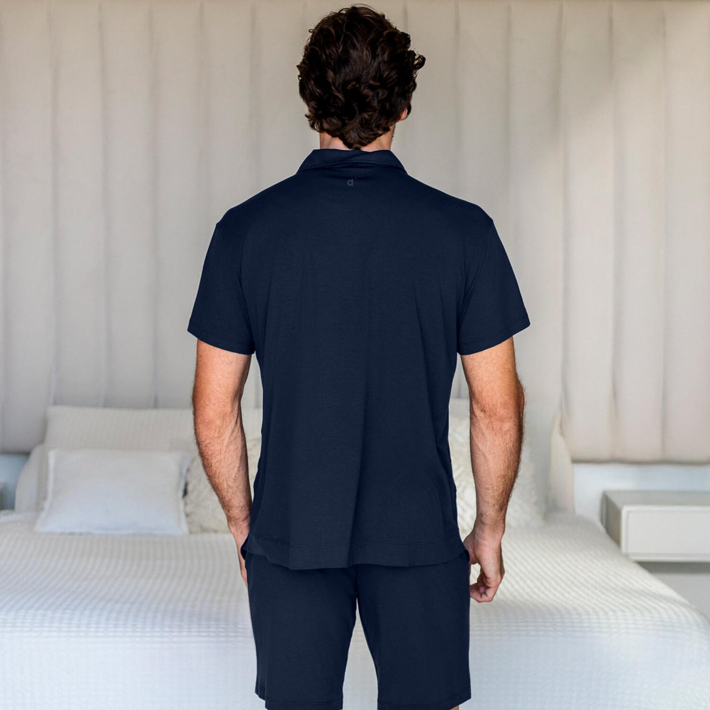Schlaf T-shirt Herren || Navy blue