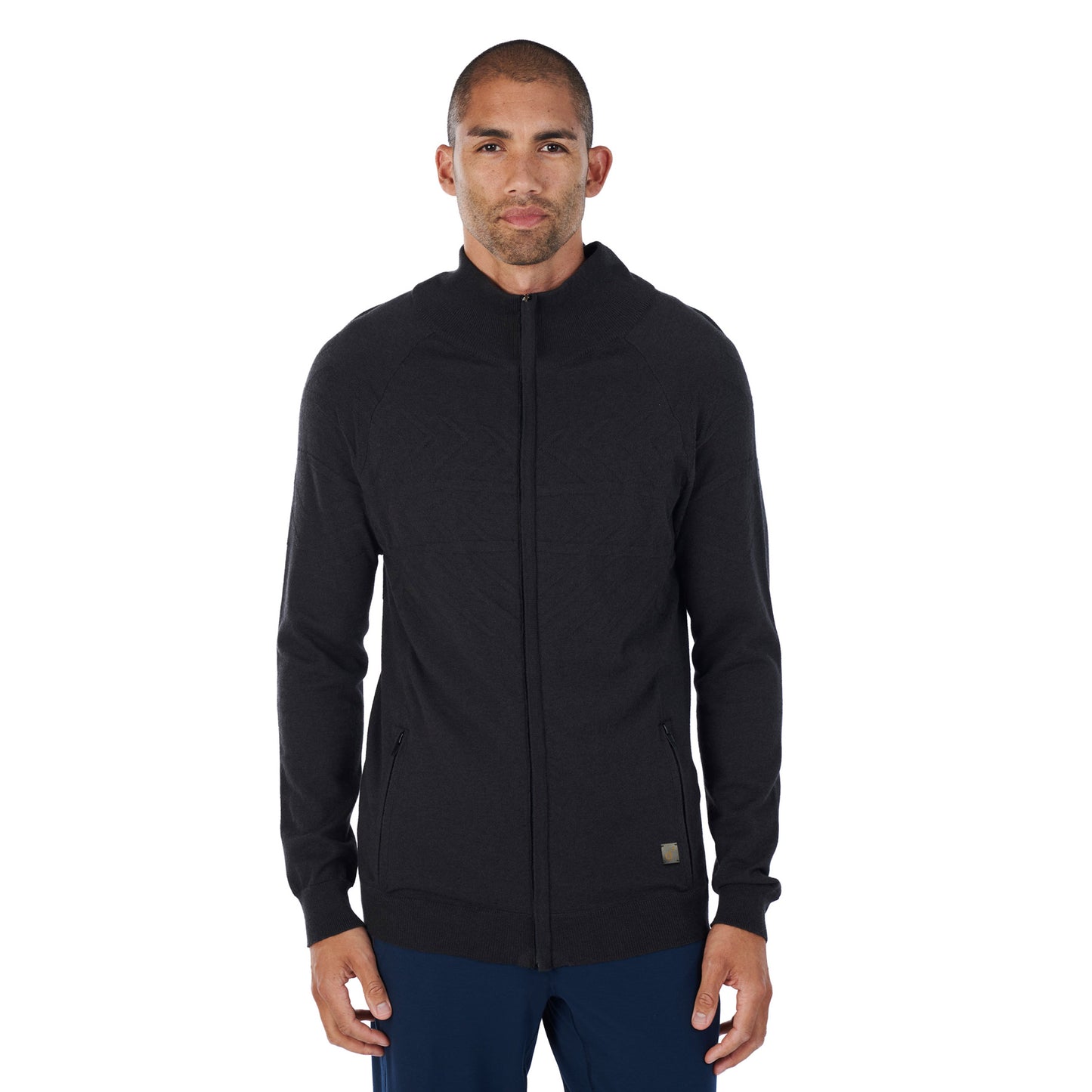 strickjacke herren merinowolle || Charcoal