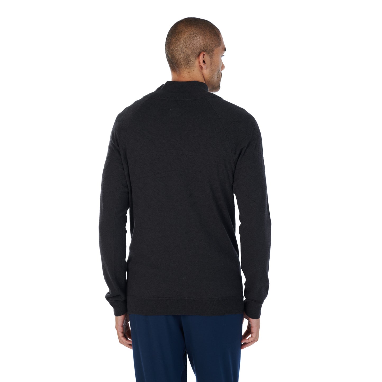 strickjacke herren merinowolle || Charcoal