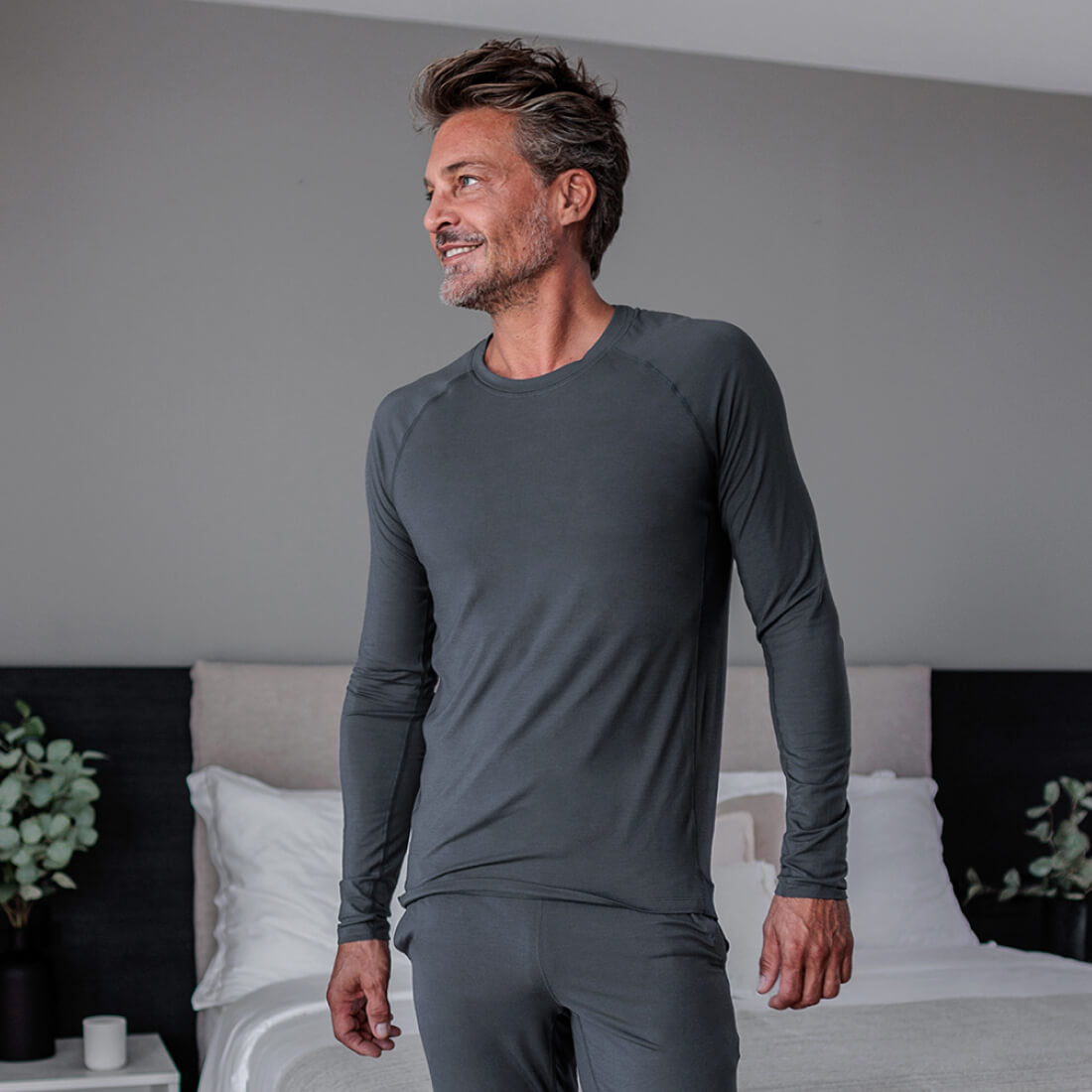 Schlafanzug Herren || Deep grey