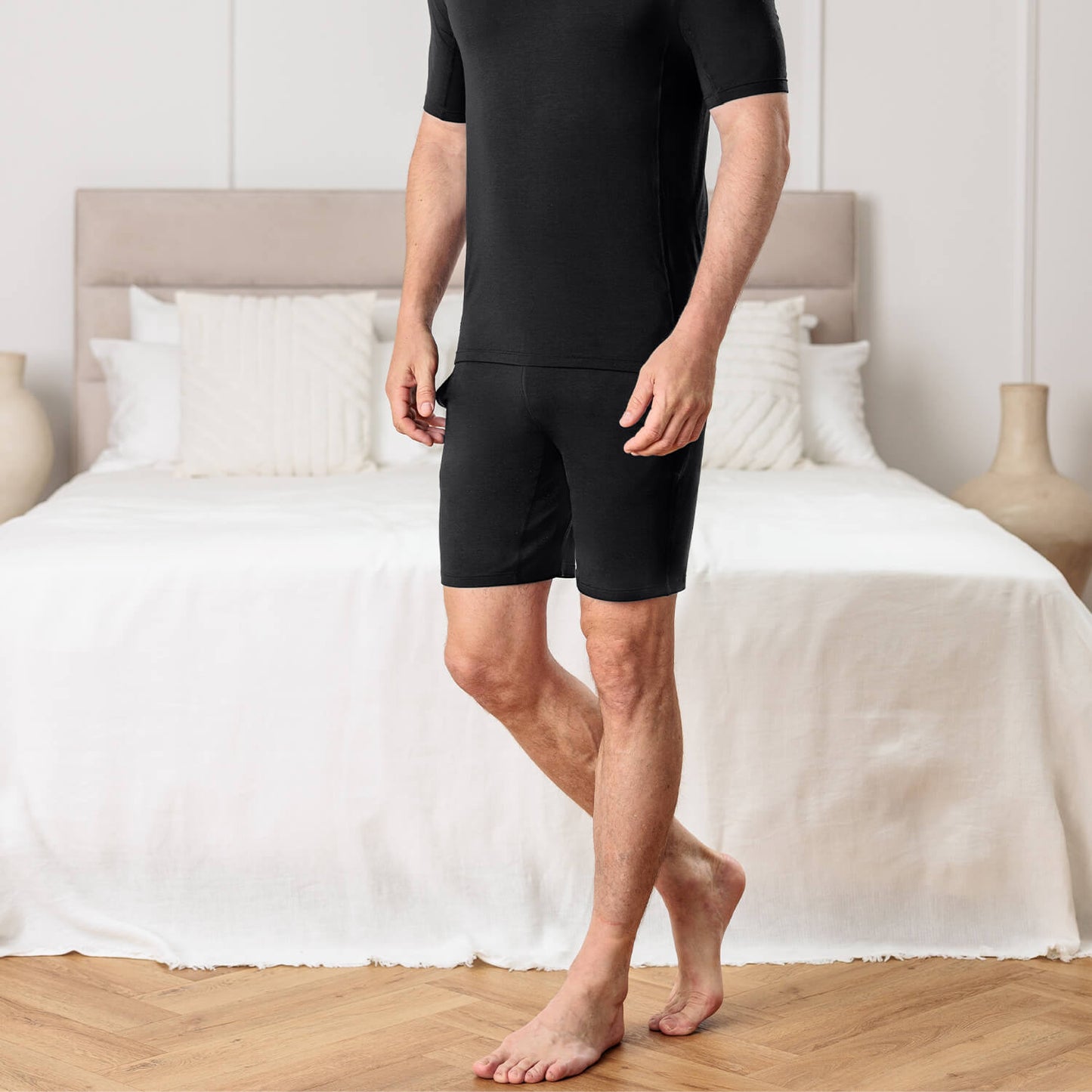 Pyjamas Shorts Herren || Black
