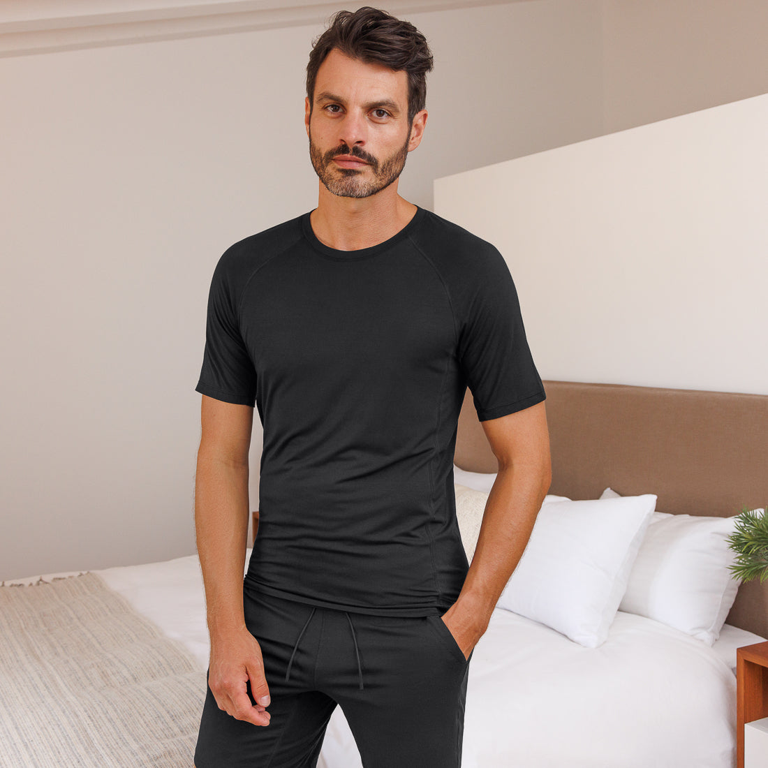 Schlaf T-shirt Herren || Black