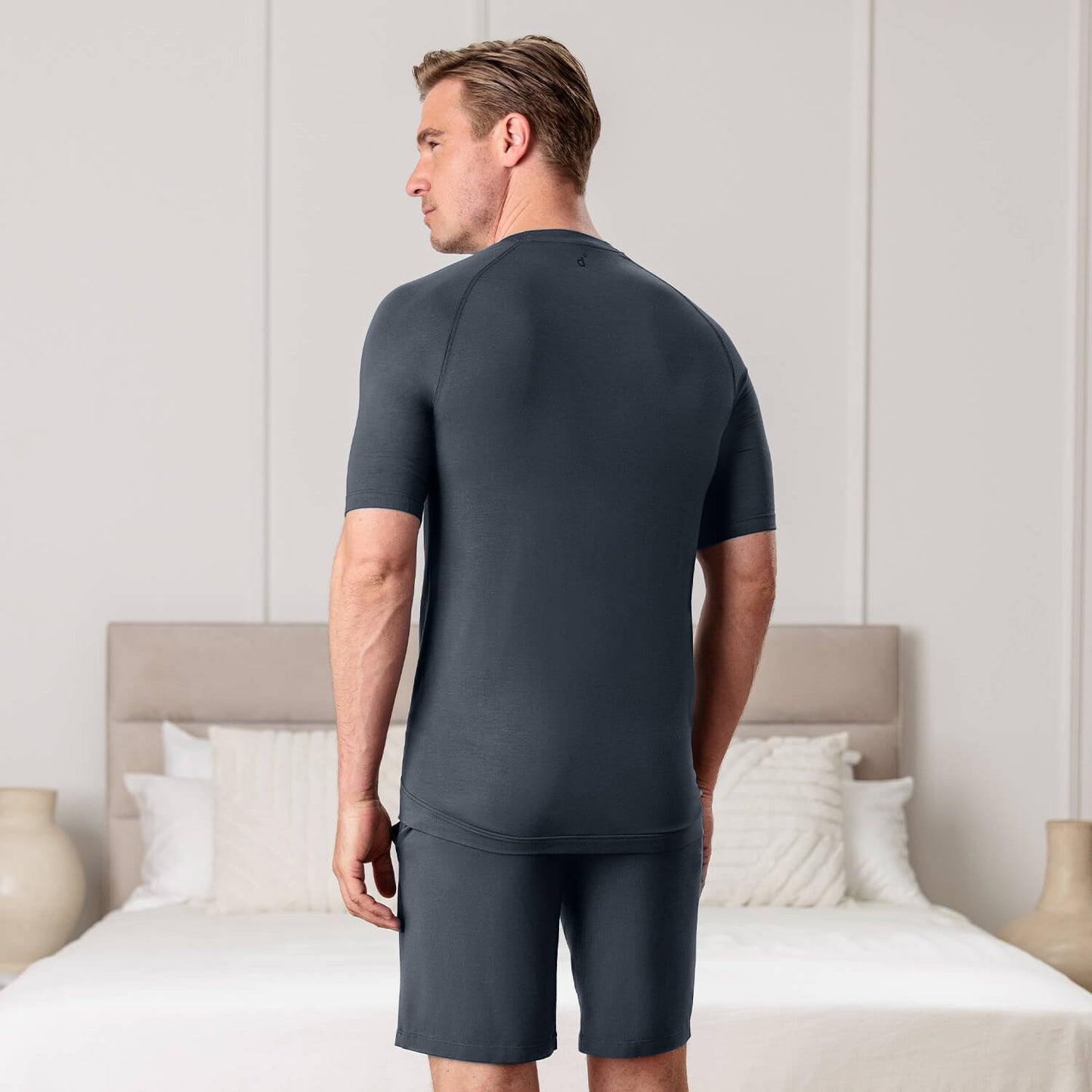Schlaf T-shirt Herren || Deep grey