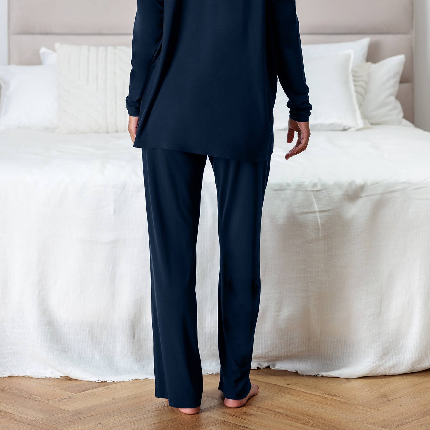 Atmungsaktive Pyjama Hose für Damen || Midnight blue
