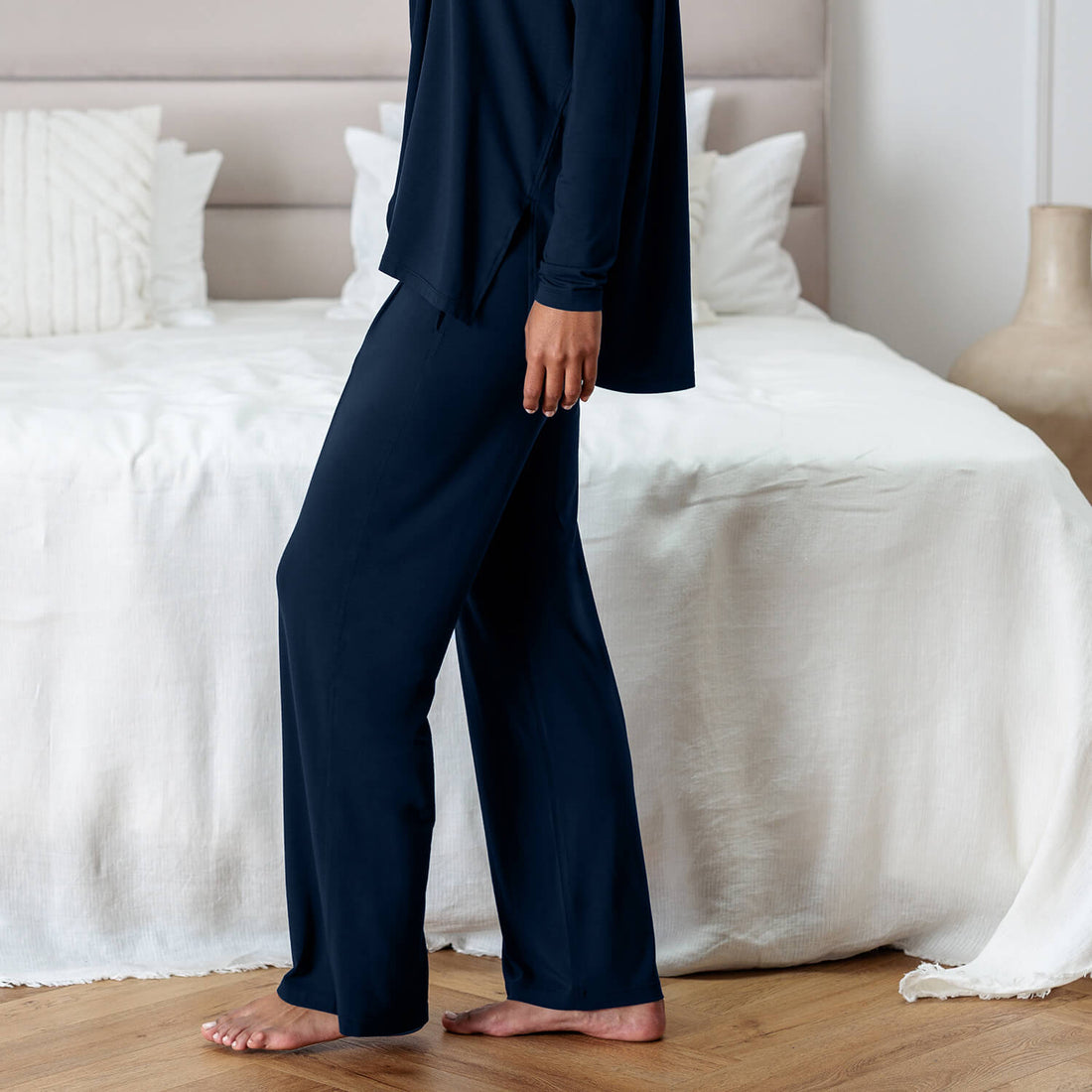 Atmungsaktive Pyjama Hose für Damen || Midnight blue