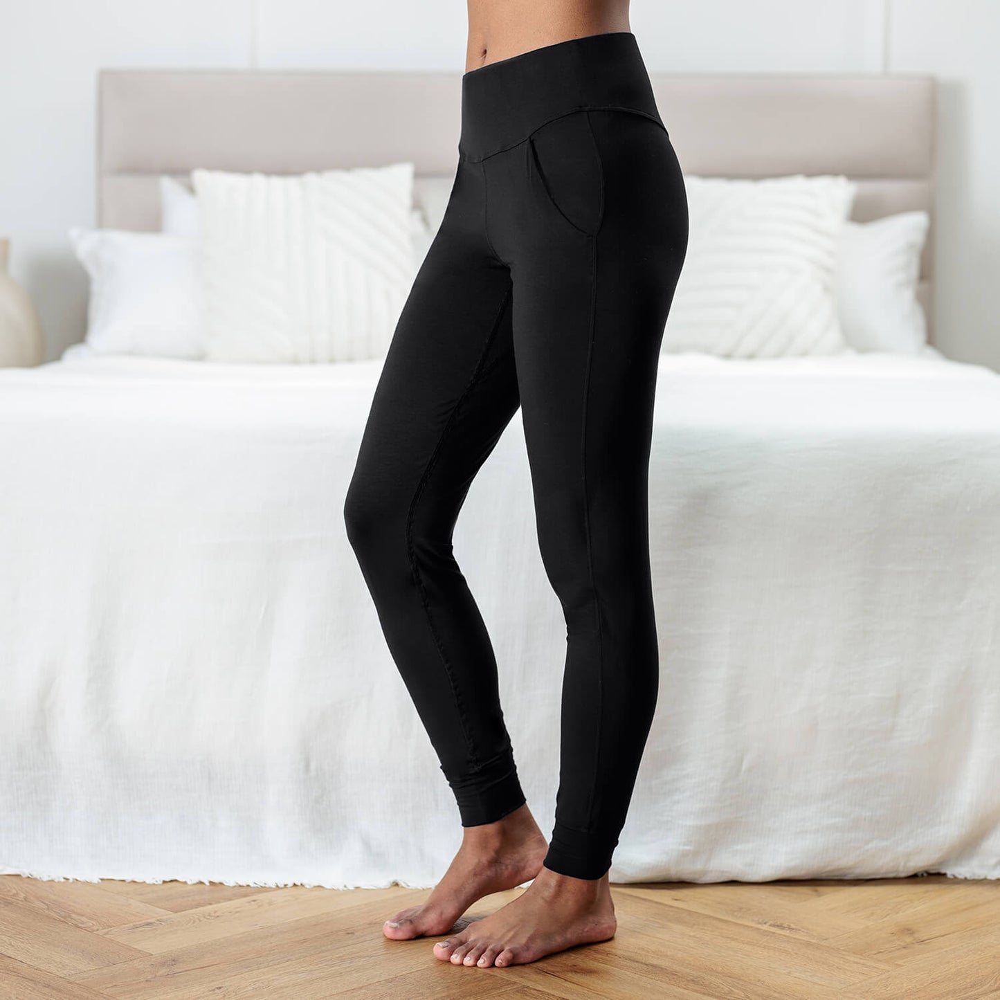 Pyjama Hose Damen || Black