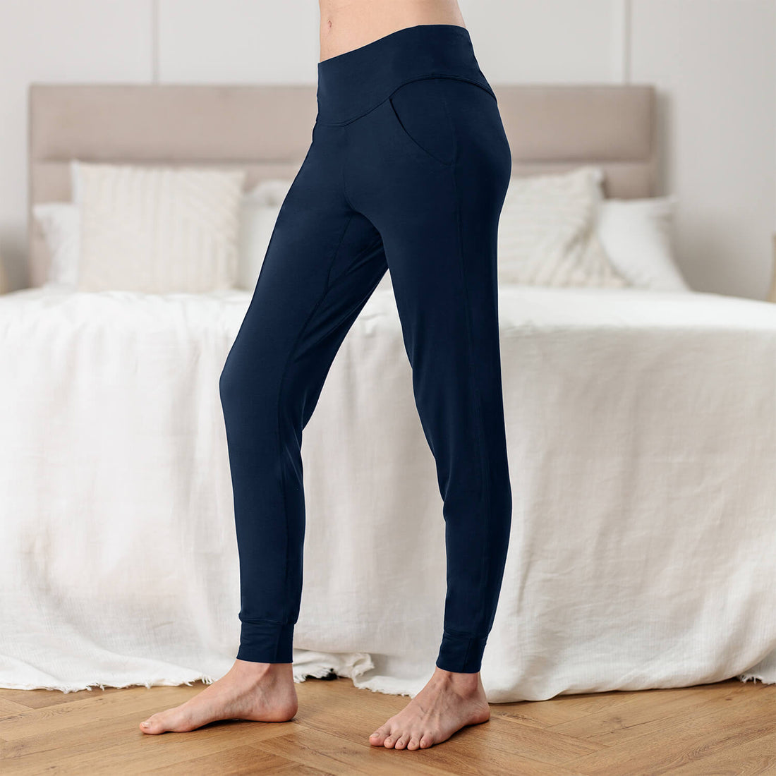 Pyjama Hose Damen || Midnight blue