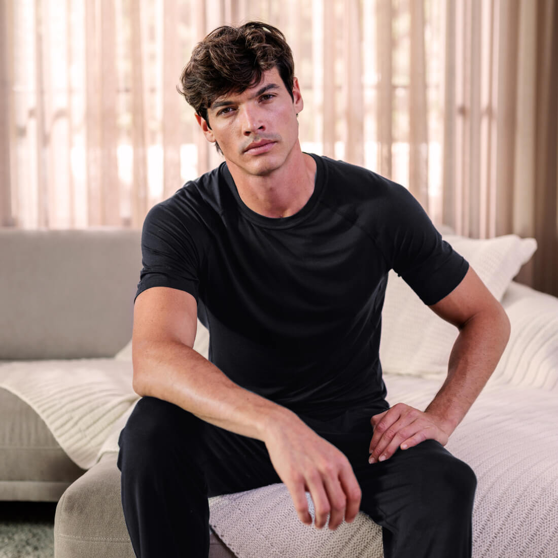 Schlaf T-shirt Herren || Black