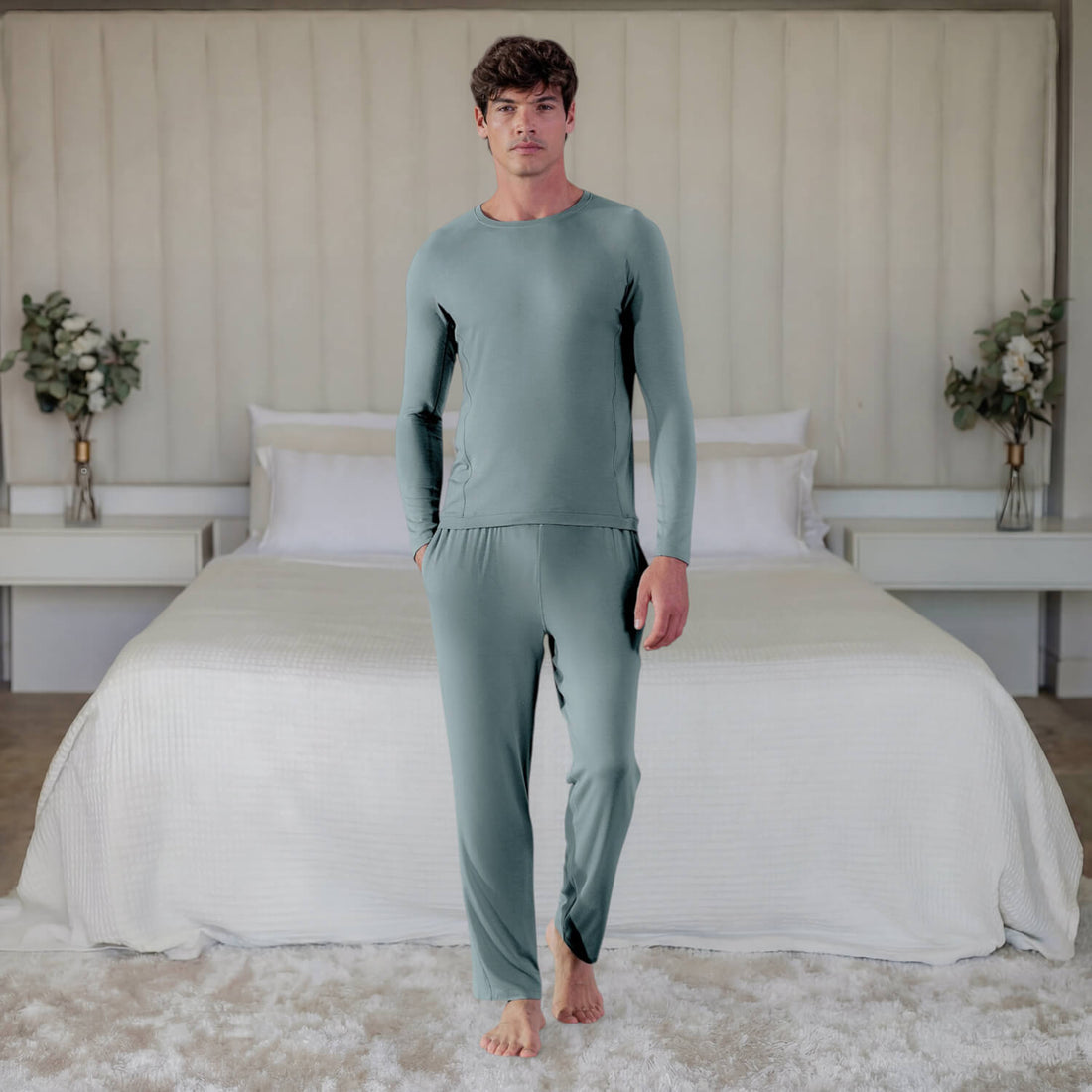 Kollagen Pyjamas Herren || Frosted Sage
