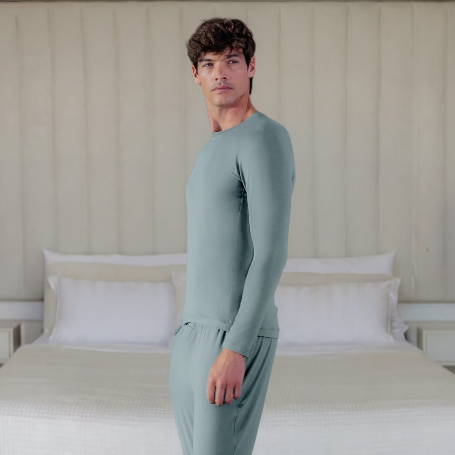 Kollagen Pyjamas Herren || Frosted Sage
