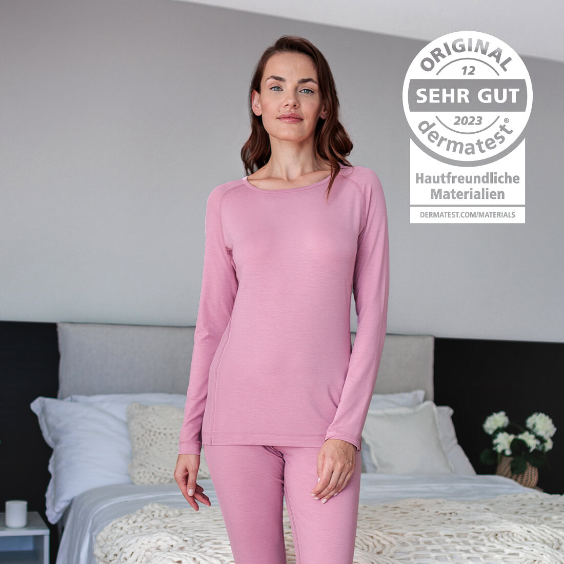 Pyjama bei sensibler Haut || Cloud pink