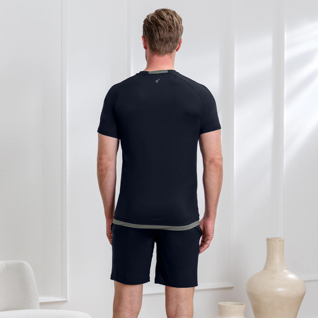 Sommer Pyjama Herren || Navy blue