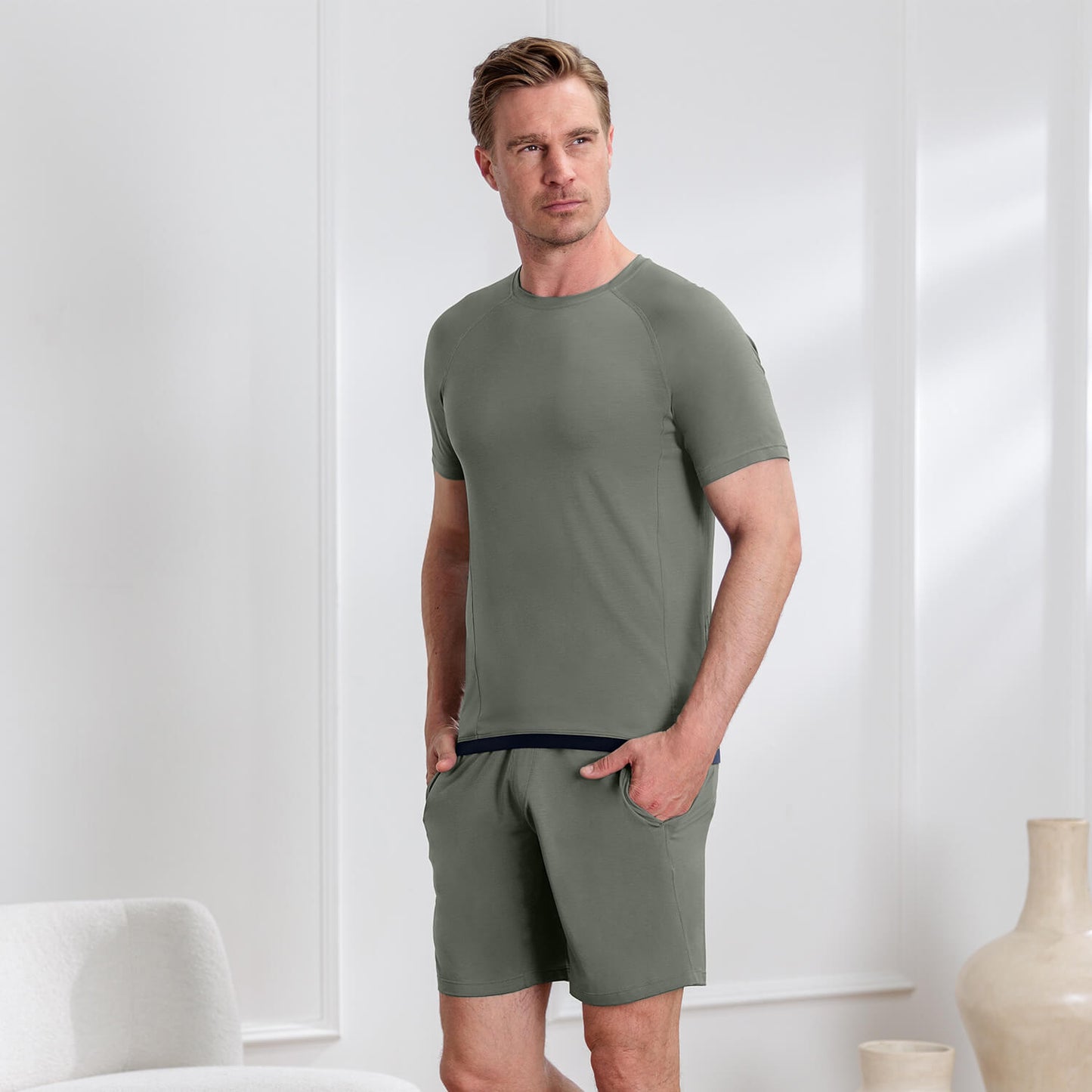 Sommer Pyjama Herren || Sage