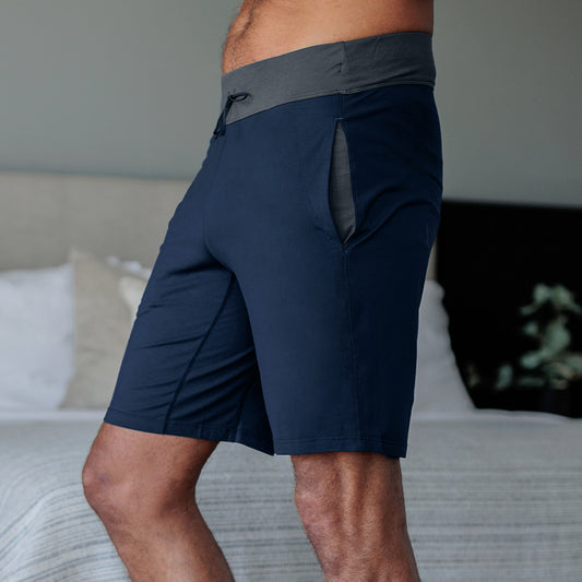 Pyjamas Shorts Herren || Midnight blue