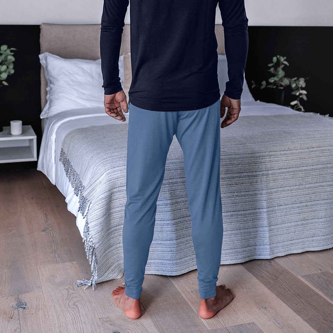 Pyjamahose für empfindliche Haut|| Ocean blue