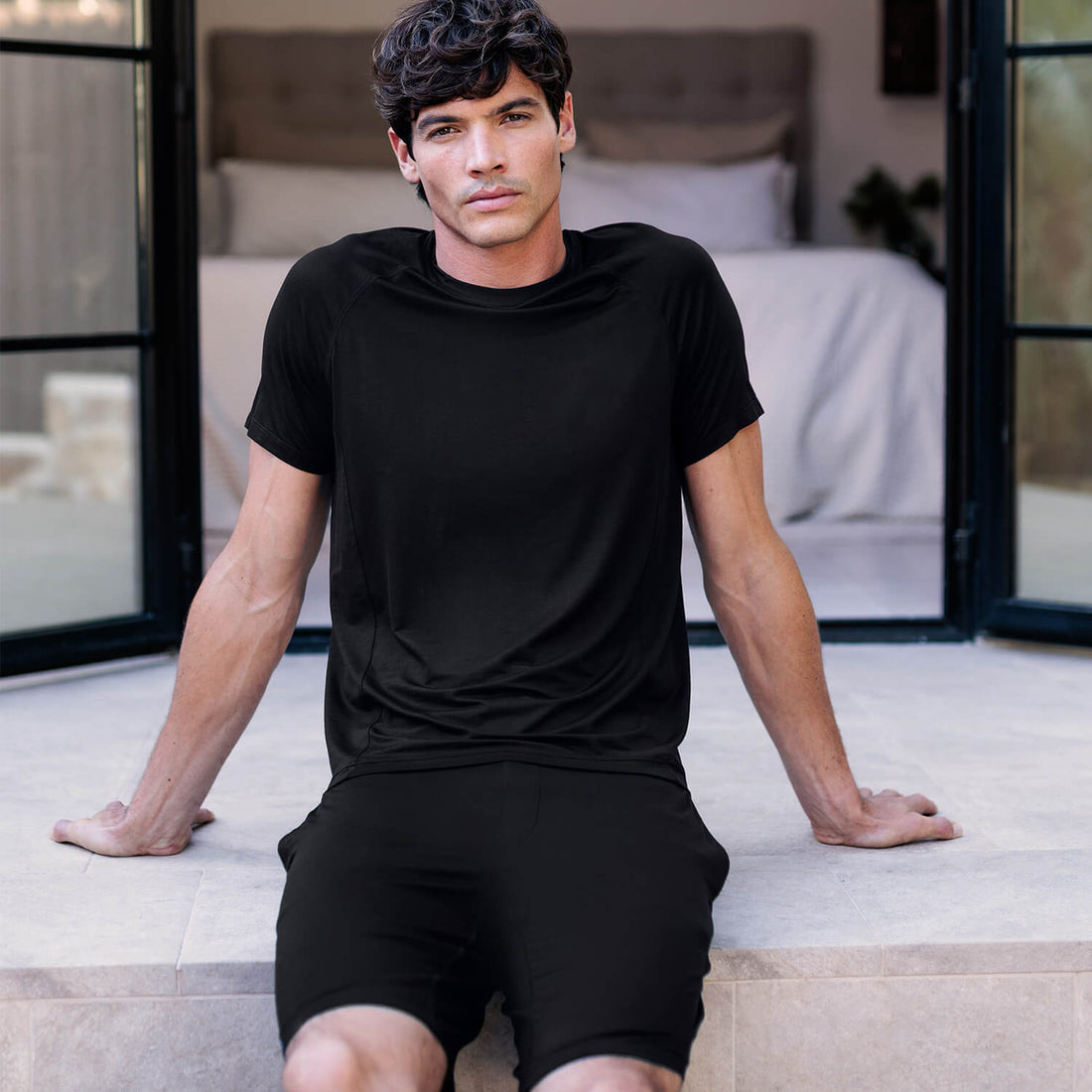 Sommer Schlafshorts Herren || Black