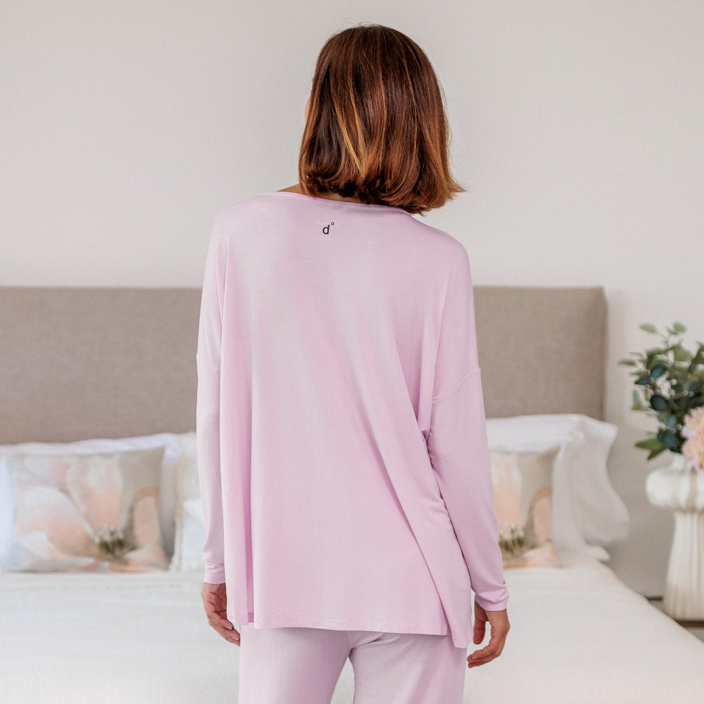 Langarmshirt Damen || Pink blush