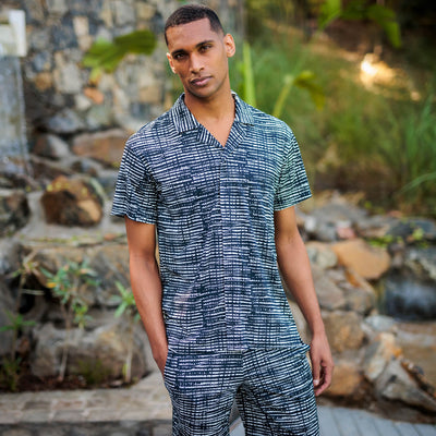 Pyjama Shirt Herren || Mountain torrent