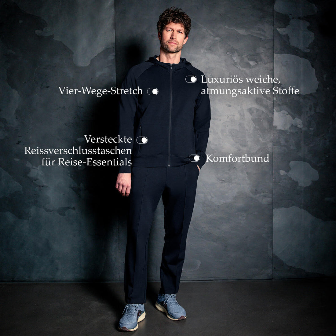 Reisejacke Herren || Navy blue