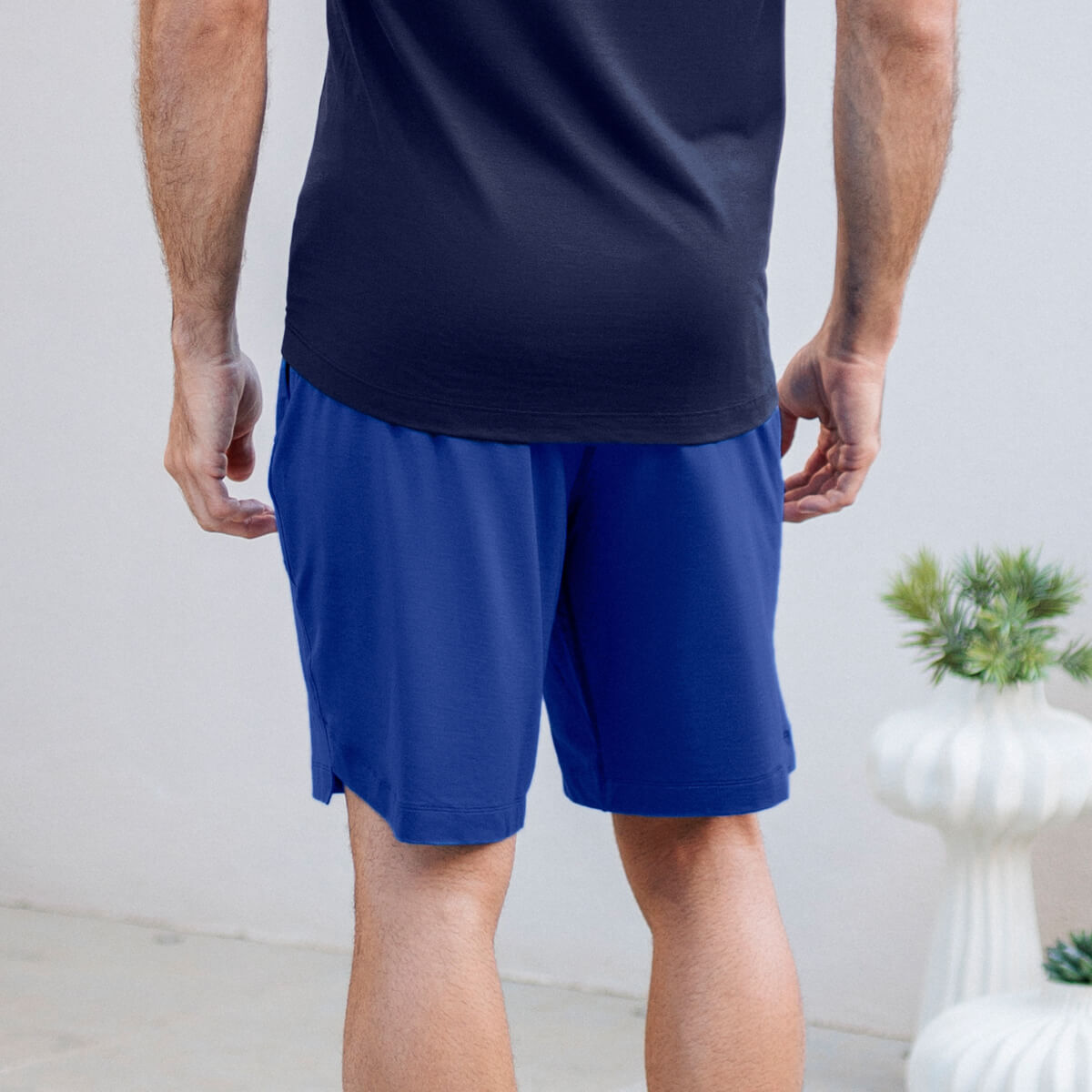 Smartes Pyjama Shorts || Azure blue