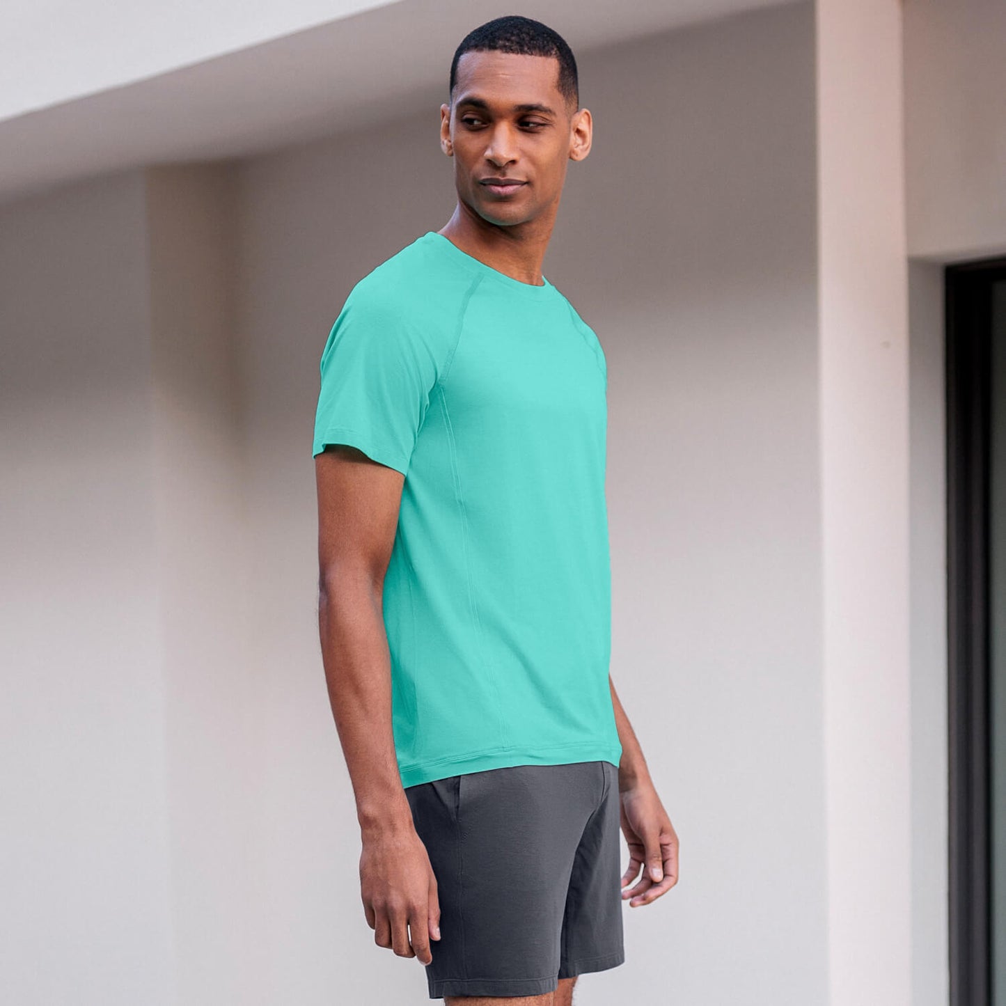 Schlaf T-Shirt Herren || Turquoise