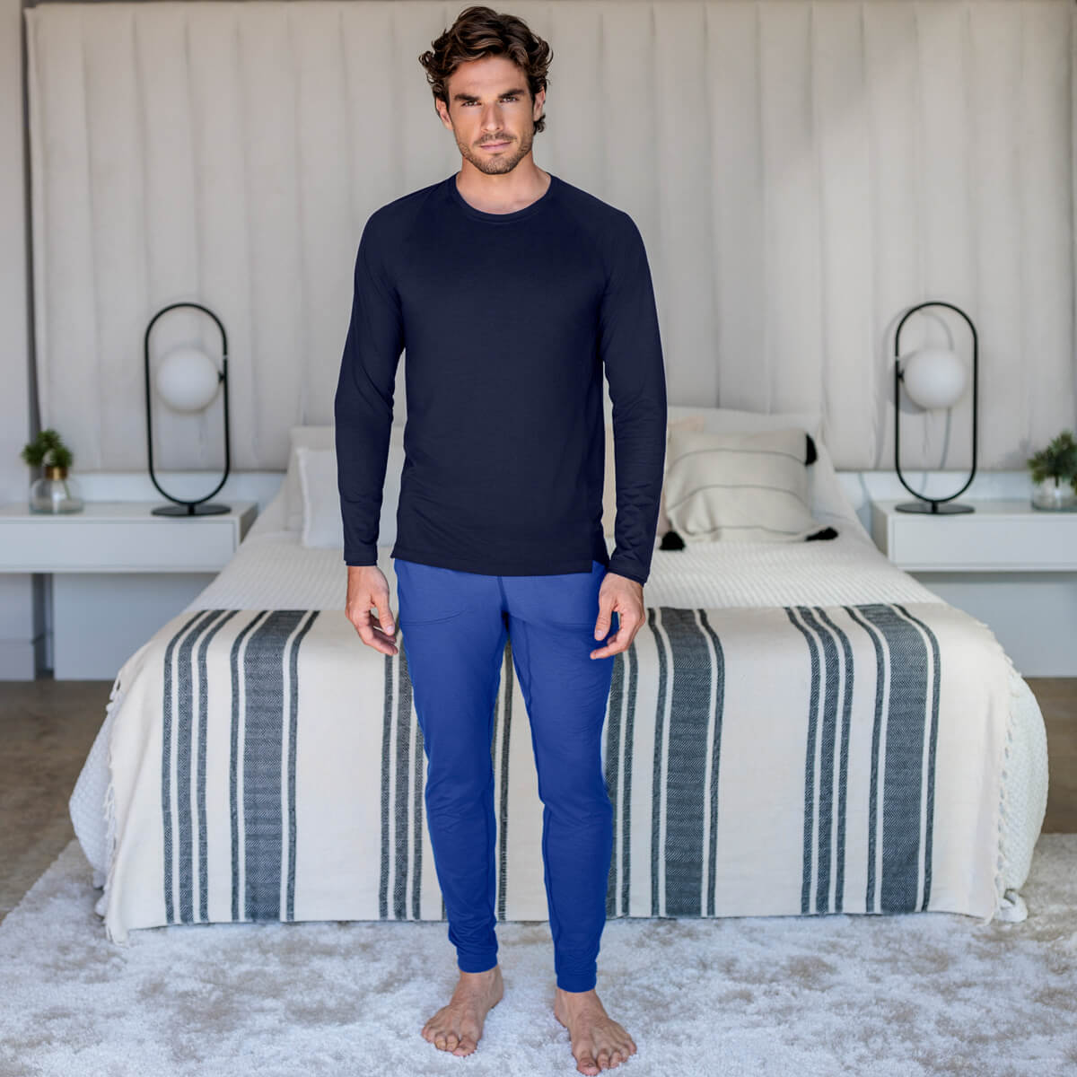 Funktionelle Pyjamas Herren || Navy