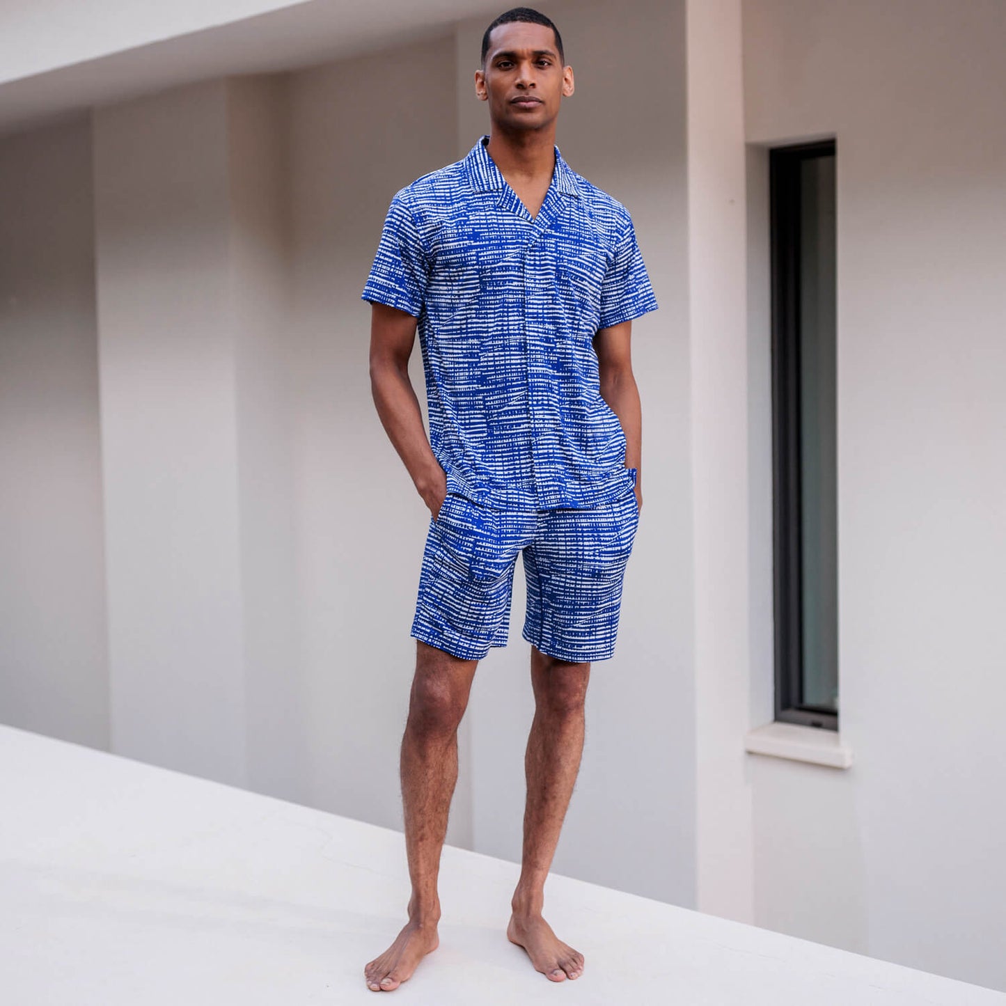 Pyjama Shirt Herren || Azure torrent