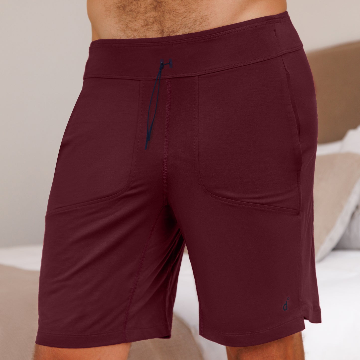 Smartes Pyjama Shorts || Deep burgundy