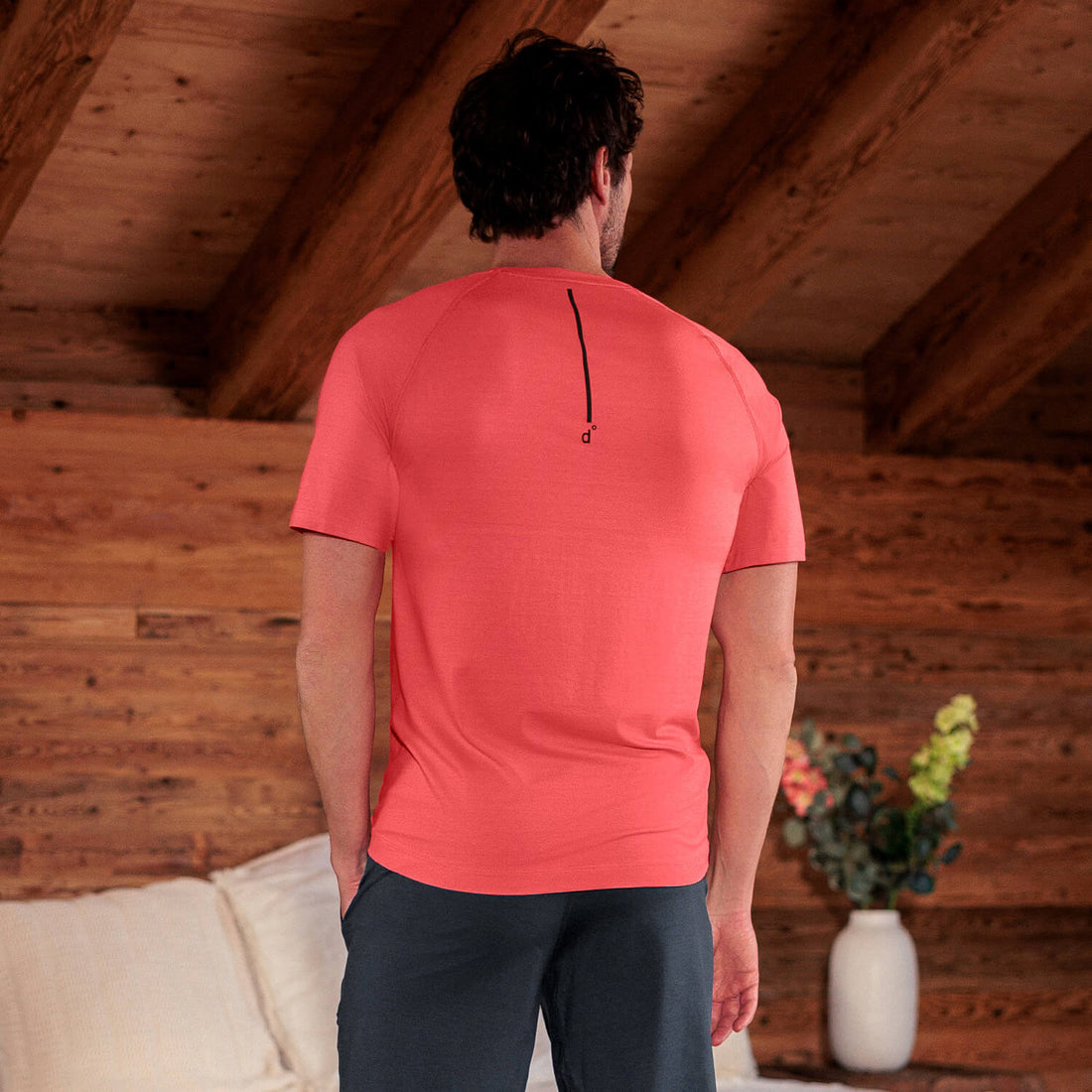 Recovery Pyjama T-Shirt || Coral blaze