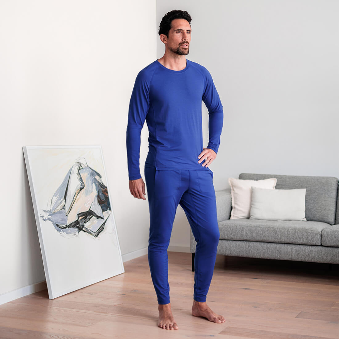 Recovery Pyjama Hose || Azure blue