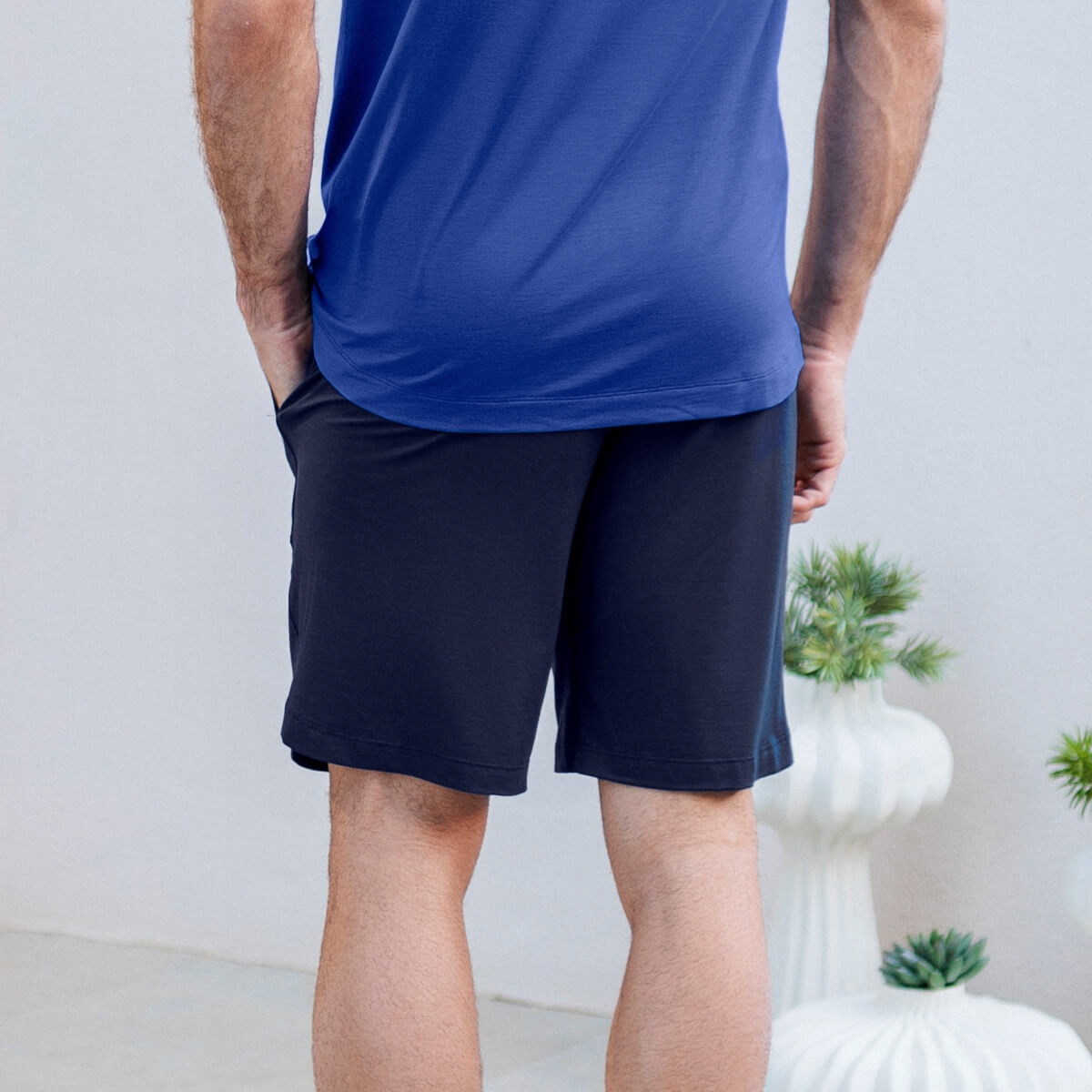 Muskelregeneration Pyjama Shorts Herren || Navy