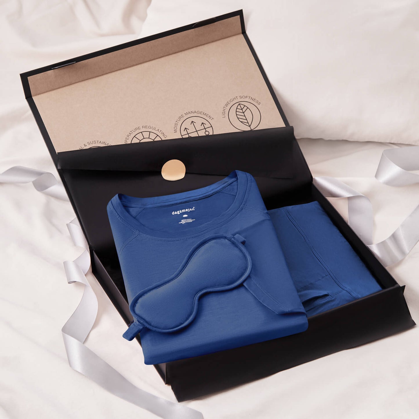 Geschenkset Herren Pyjamas || Azure blue