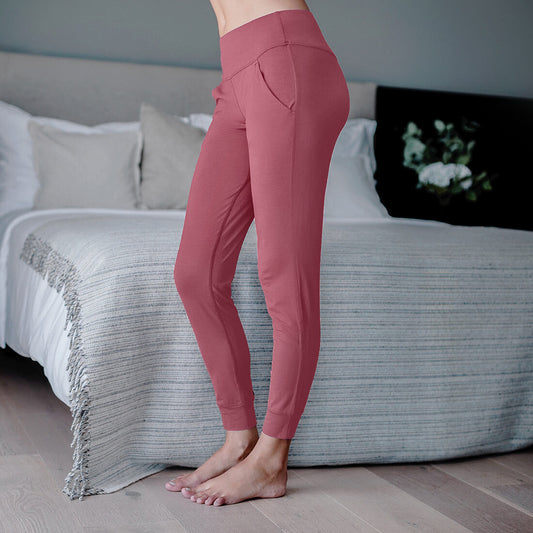 Pyjama Hose Damen || Maroon