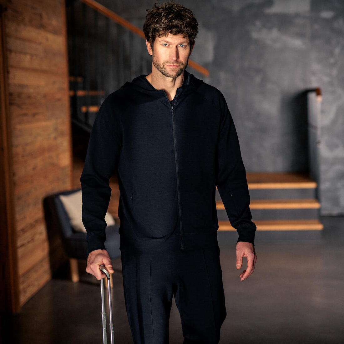 Reisejacke Herren || Navy blue
