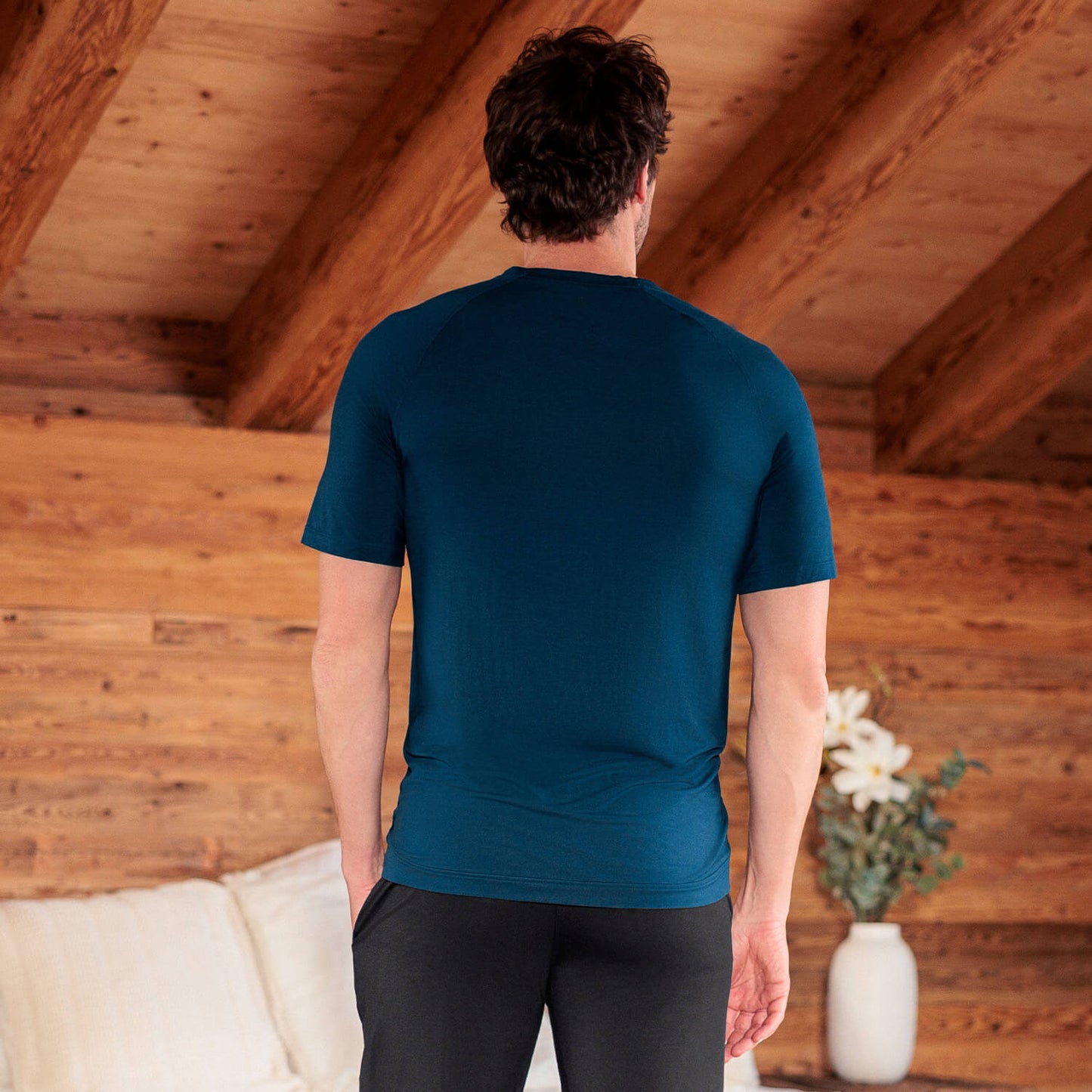 Schlaf T-shirt Herren || Deep Teal