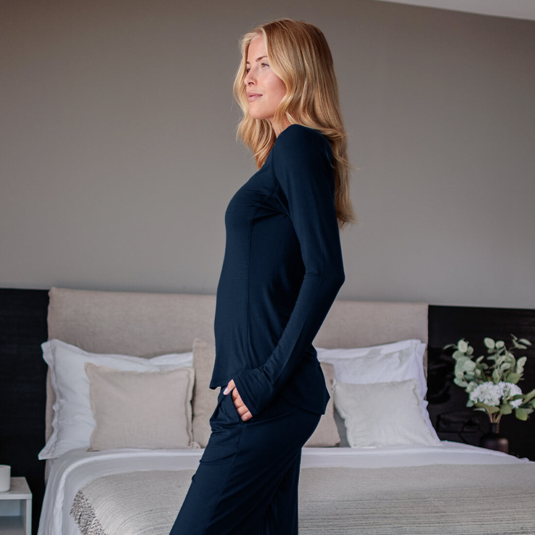 Pyjama Schweiz Damen || Midnight blue