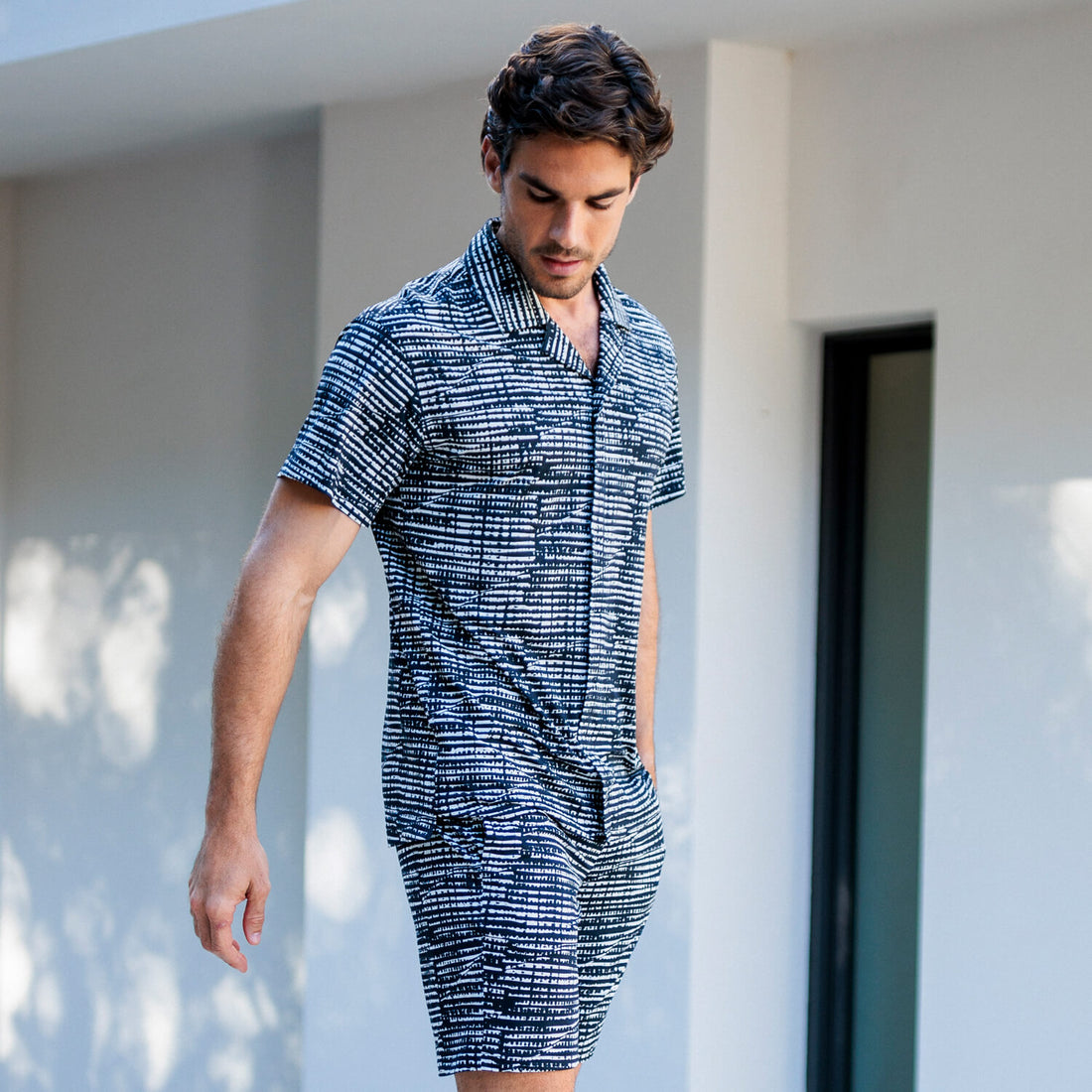 Pyjama Shirt Herren || Mountain torrent