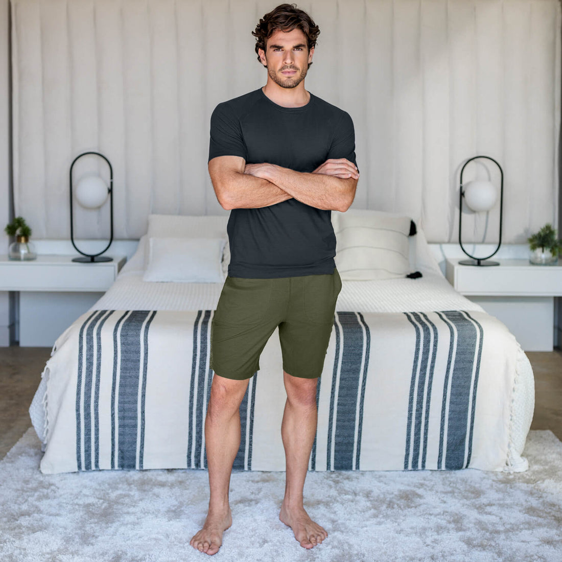 Recovery Shorts || Olive green