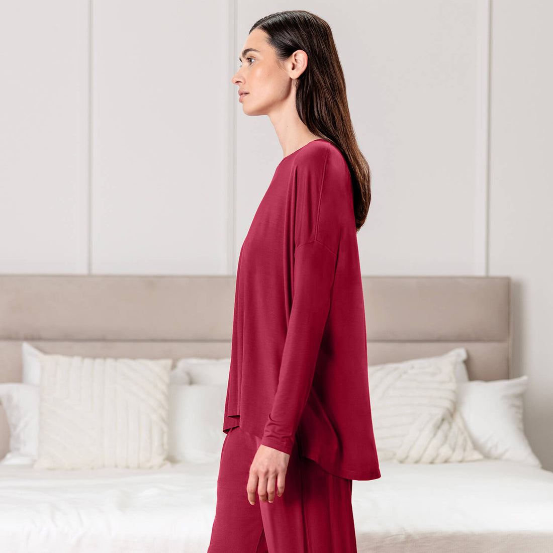 Langarmshirt Damen || Ruby Plum