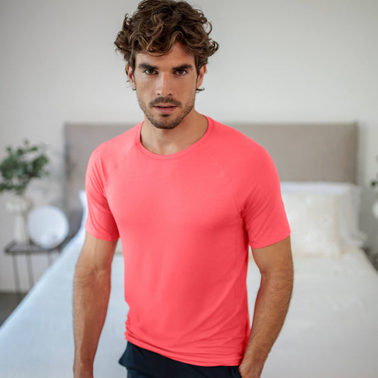 Schlaf T-shirt Herren || Coral blaze